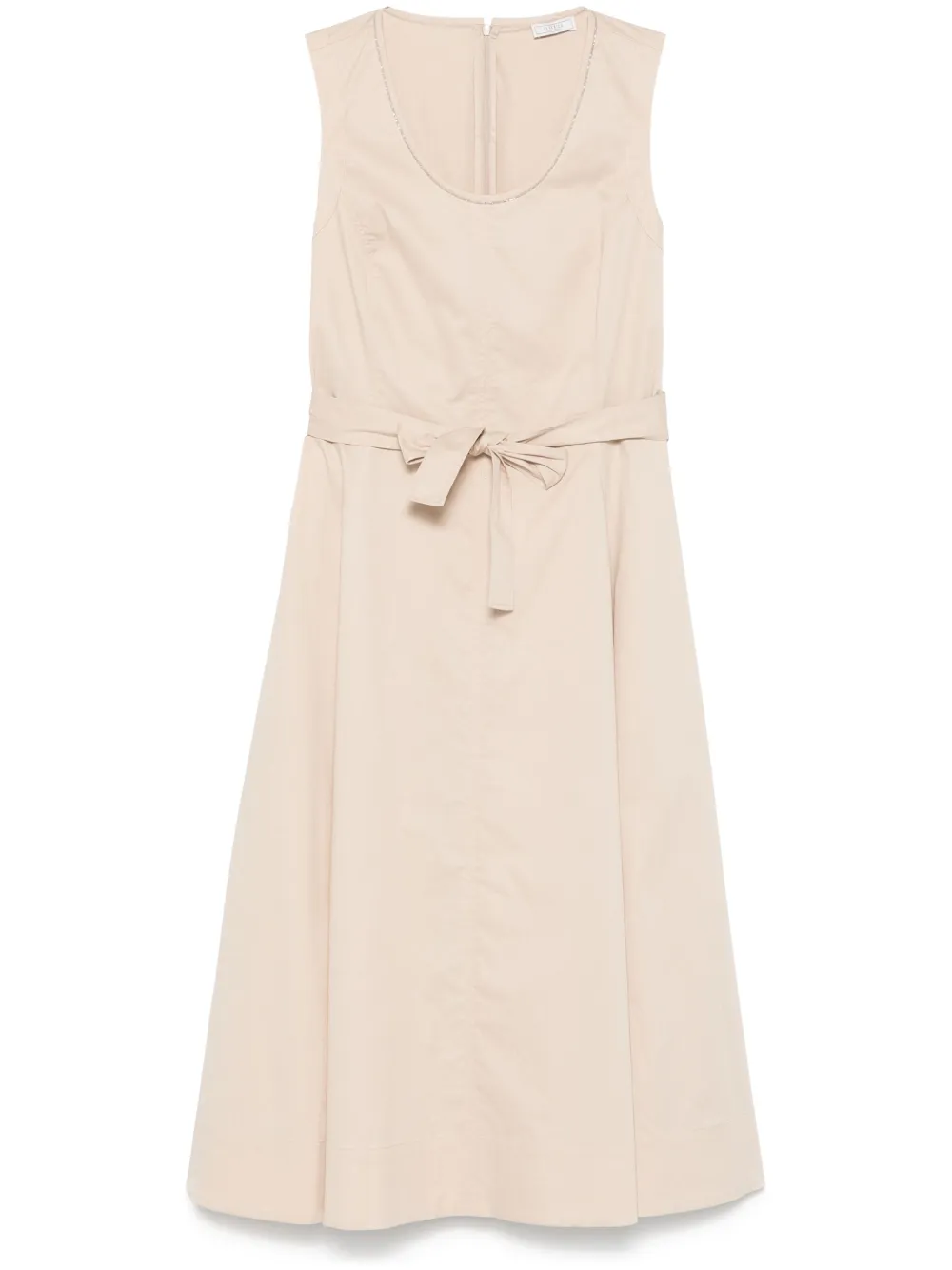 poplin midi dress