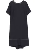 Peserico slub-texture midi dress - Blue