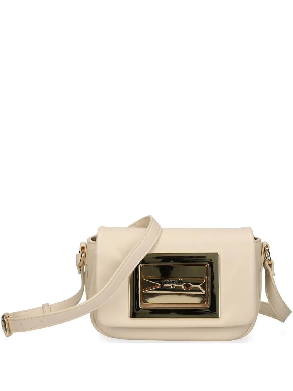 Love Moschino Crossbodytas met plakkaat Beige