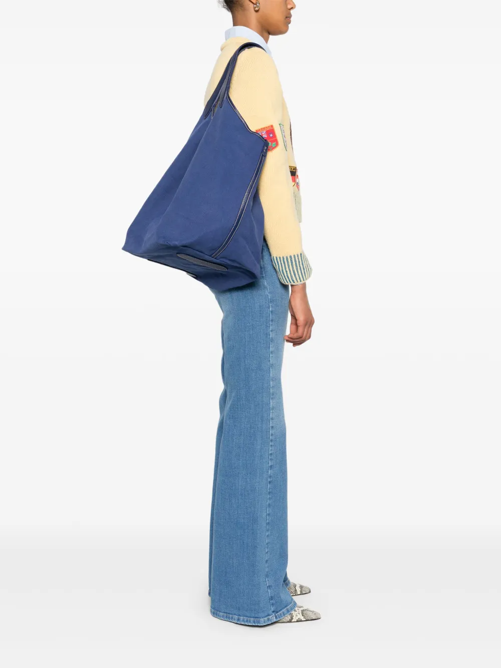 Polo Ralph Lauren Canvas shopper Blauw