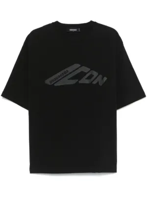 DSQUARED2 Macho T-shirt | Black | FARFETCH JO