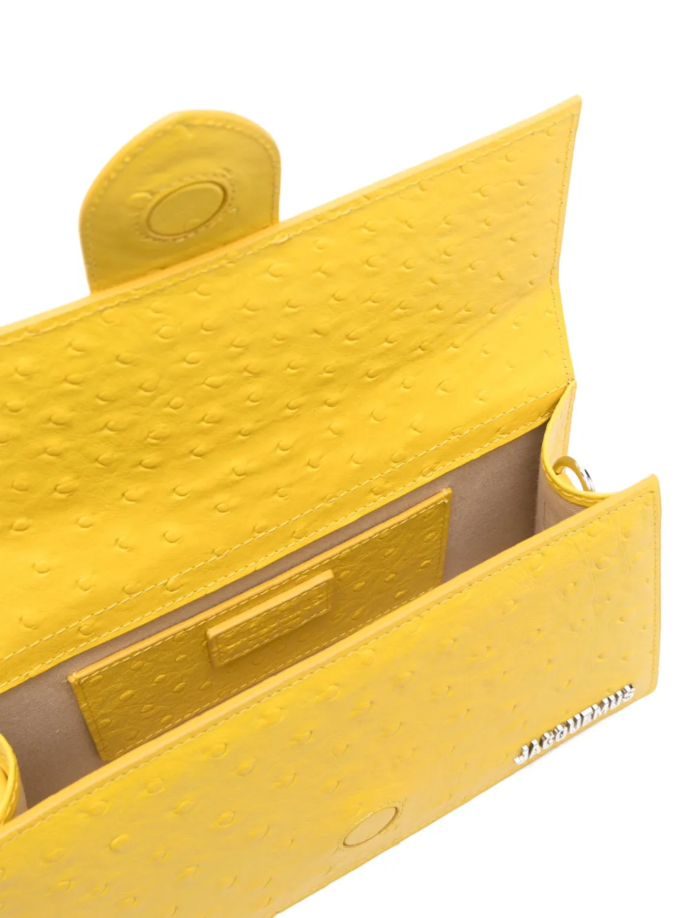 Jacquemus Le Grand Bambino suède shopper Geel