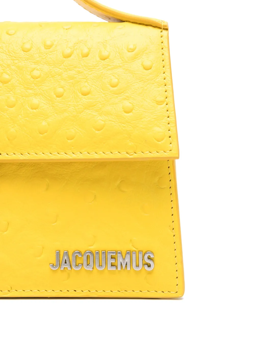 Jacquemus Le Grand Bambino suède shopper Geel