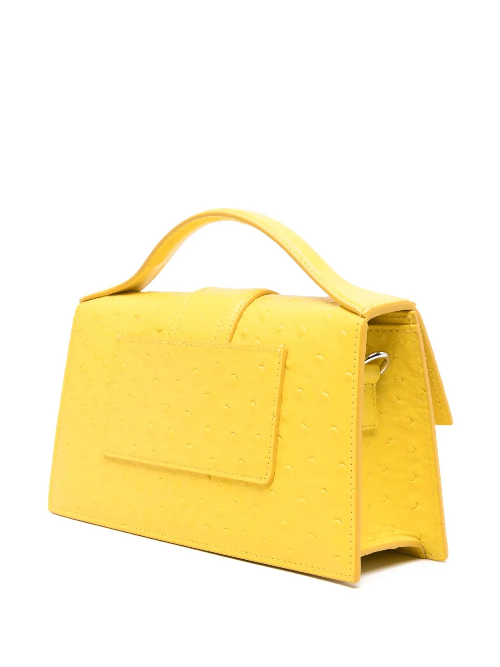 Jacquemus Le Grand Bambino suède shopper Geel