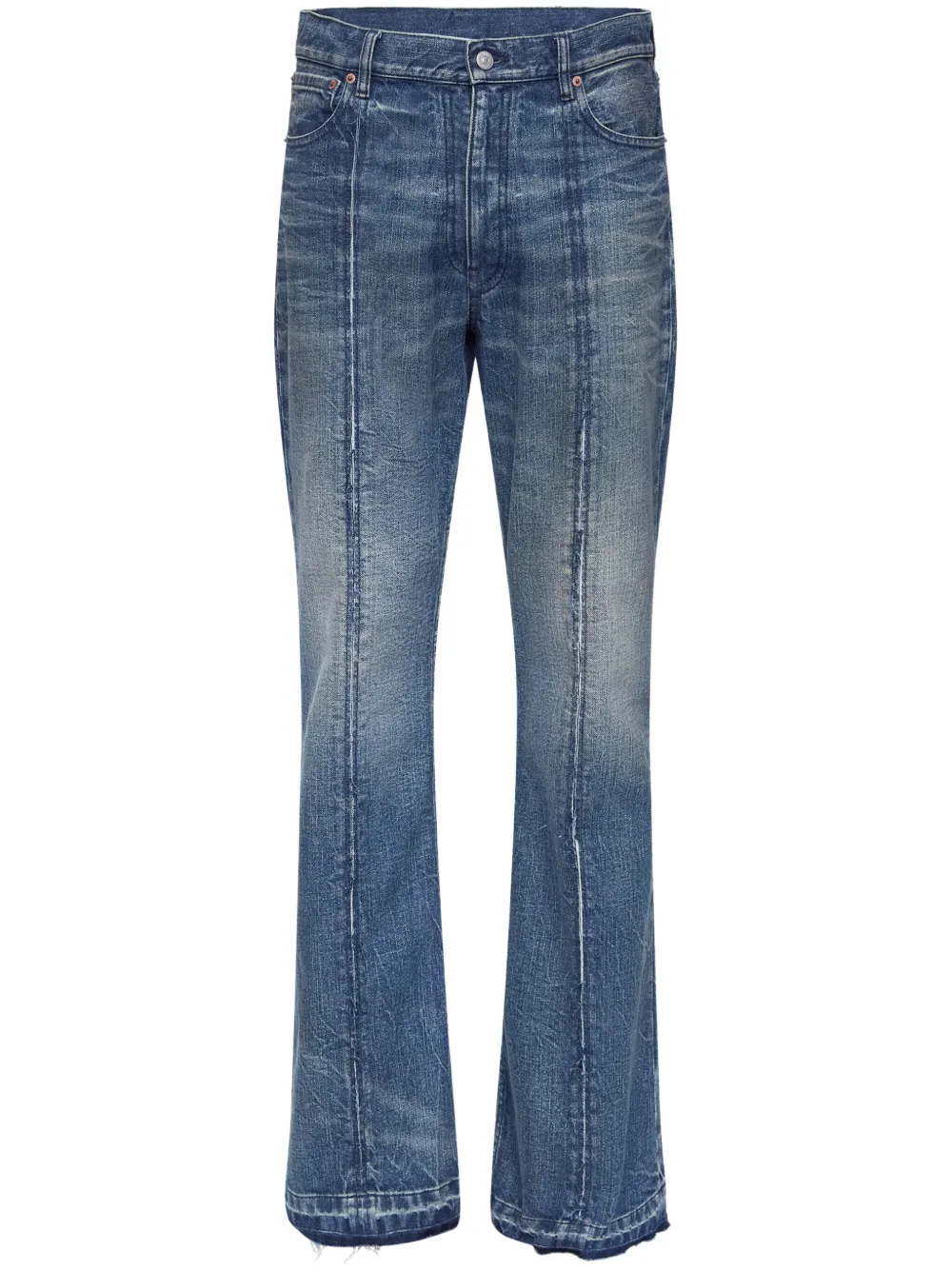 MM6 Maison Margiela ナンバーモチーフ ジーンズ - ブルー MM6 Maison Margiela ナンバーモチーフ ジーンズ - ブルー