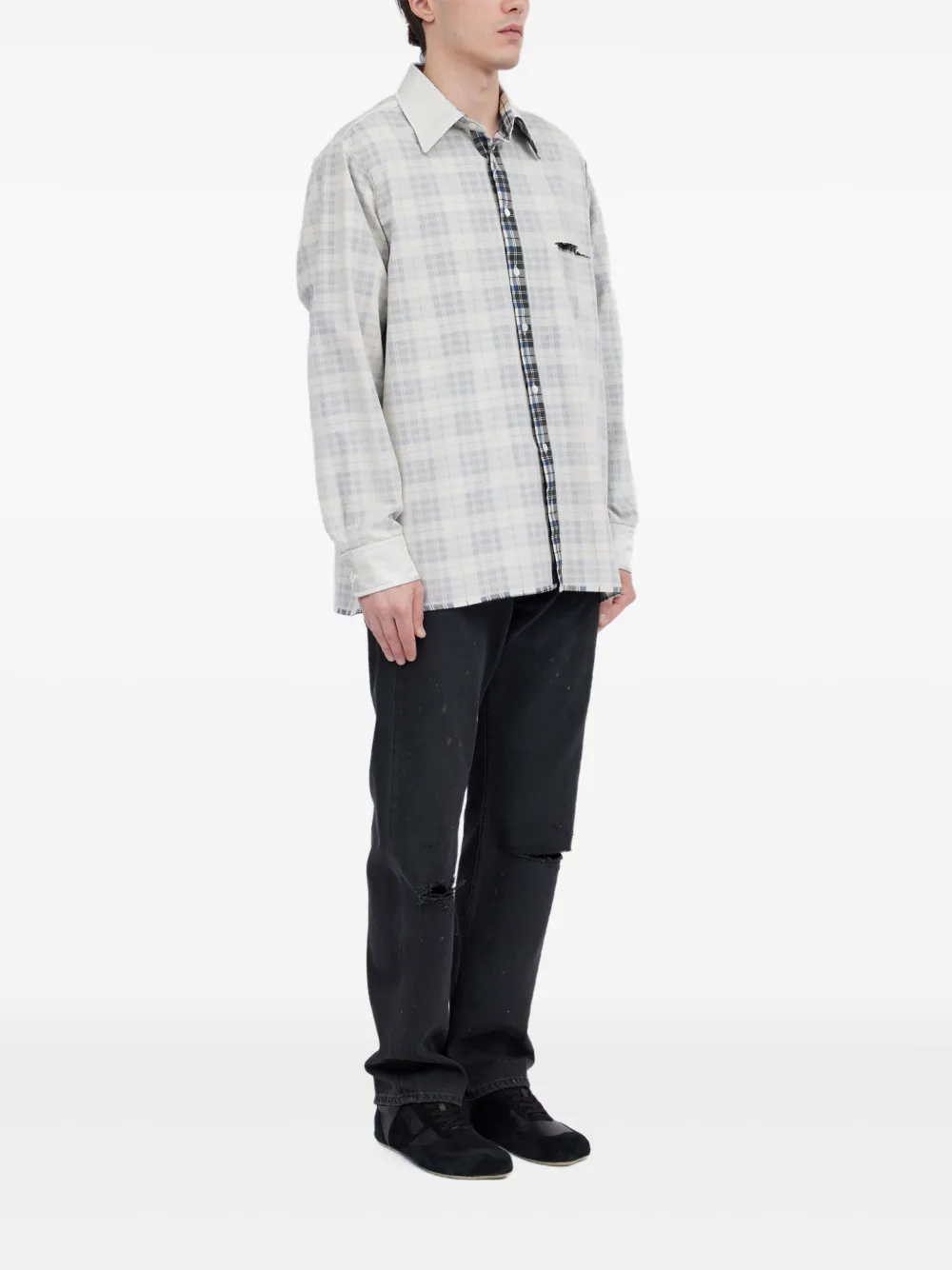 MM6 Maison Margiela T-shirt met effect Grijs