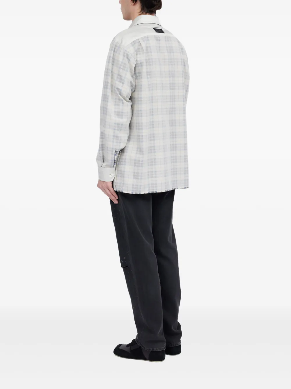 MM6 Maison Margiela インサイドアウト シャツ | グレー | FARFETCH JP