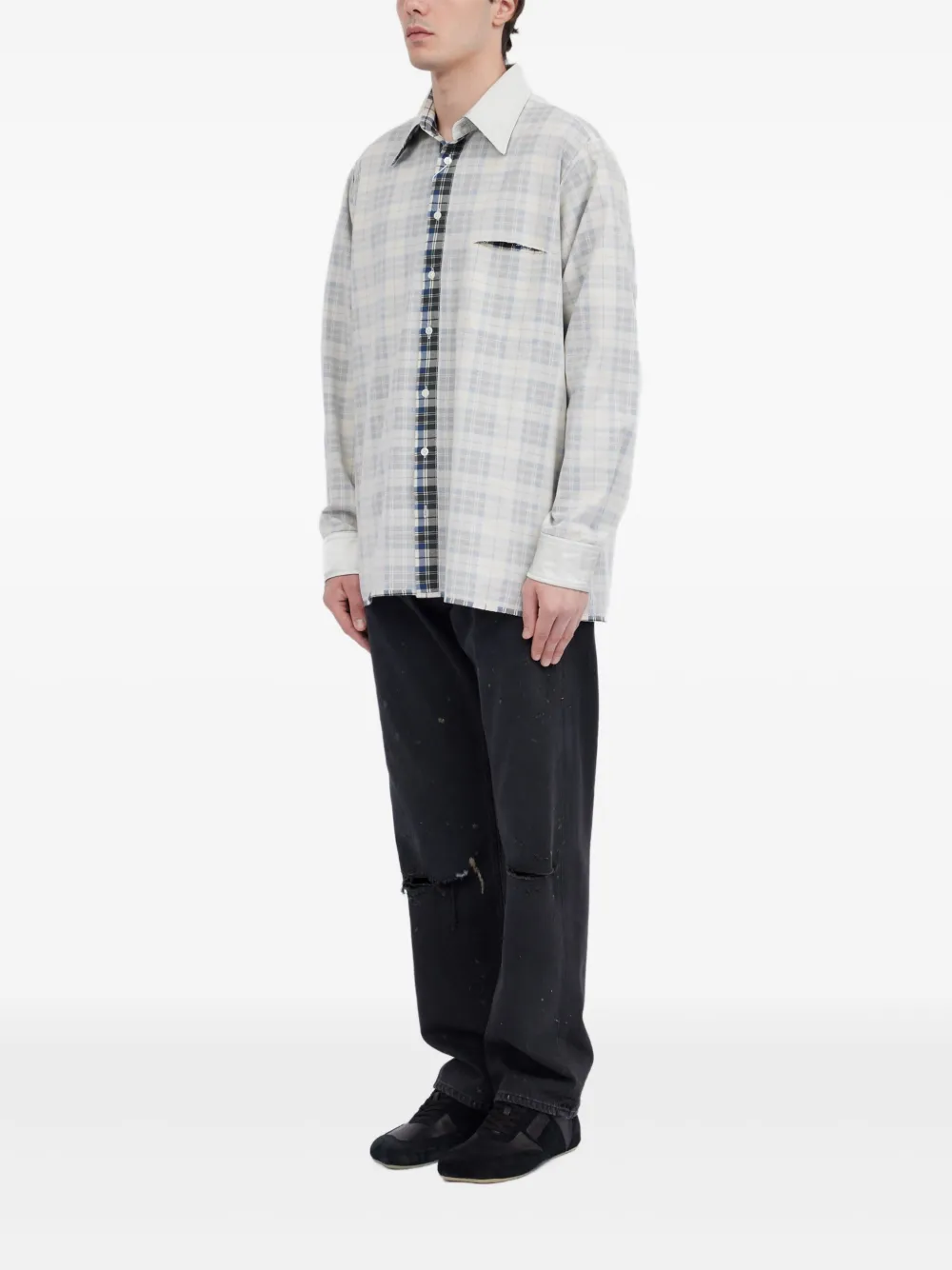 MM6 Maison Margiela T-shirt met effect Grijs