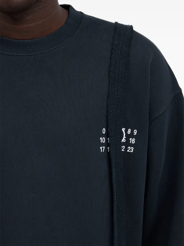 MM6 Maison Margiela Numbers-motif Sweatshirt | FARFETCH
