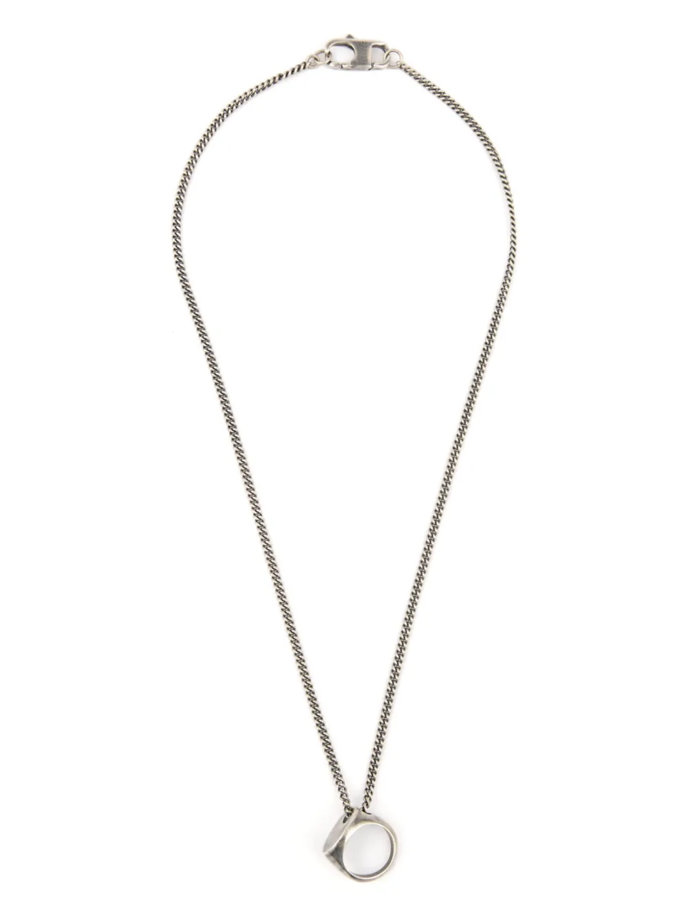 MM6 Maison Margiela Numeric リング ネックレス - シルバートーン MM6 Maison Margiela Numeric リング ネックレス - シルバートーン