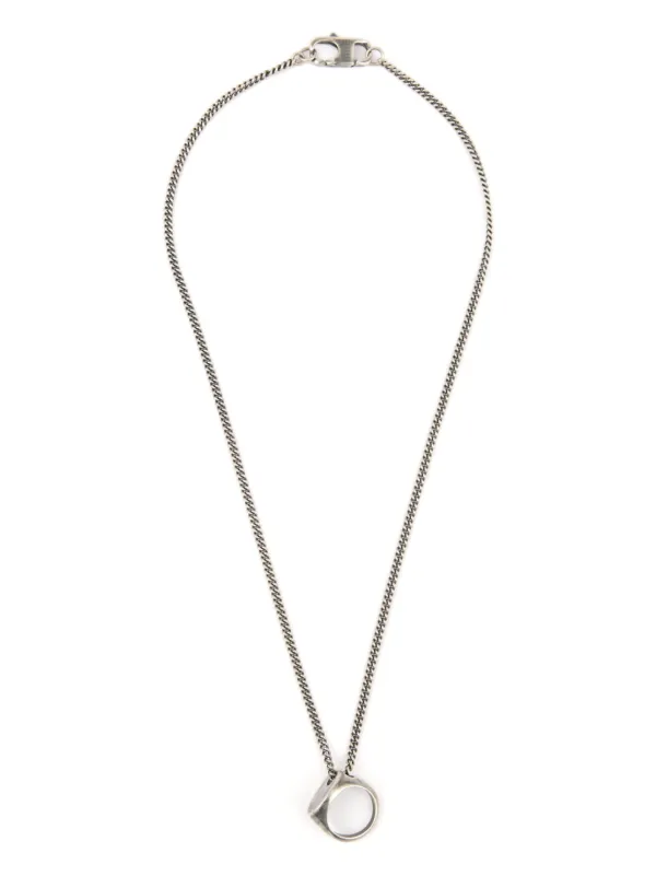 MM6 Maison Margiela Numeric リング ネックレス | シルバートーン