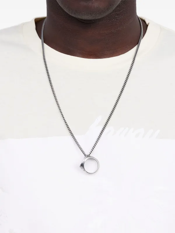 MM6 Maison Margiela Numeric リング ネックレス | シルバートーン