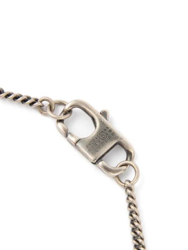 MM6 Maison Margiela Numeric リング ネックレス | シルバートーン