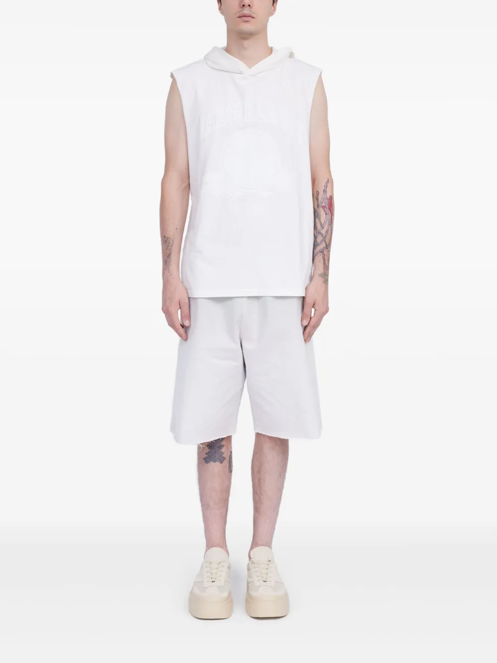 MM6 Maison Margiela Tanktop met print - Wit