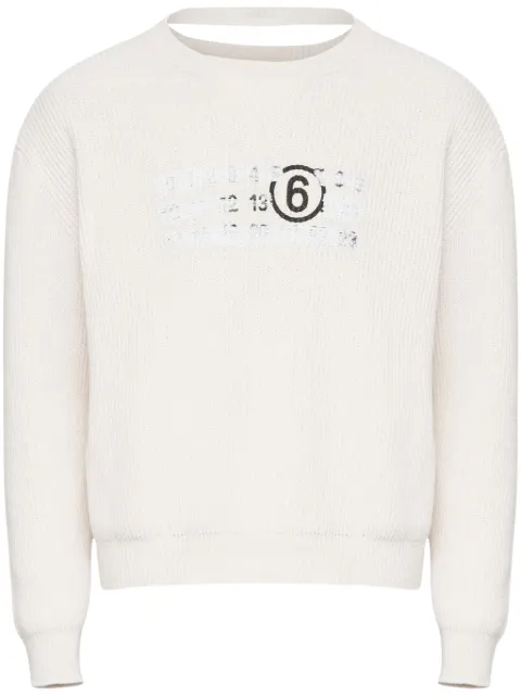 MM6 Maison Margiela sudadera con cuello redondo