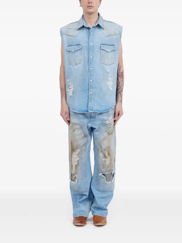 【タグ付き新品】MM6 Maison Margiela ノースリーブシャツドレス MM6 Maison Margiela プランジングネック ドレス | ブラック