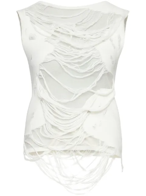 MM6 Maison Margiela distressed top 