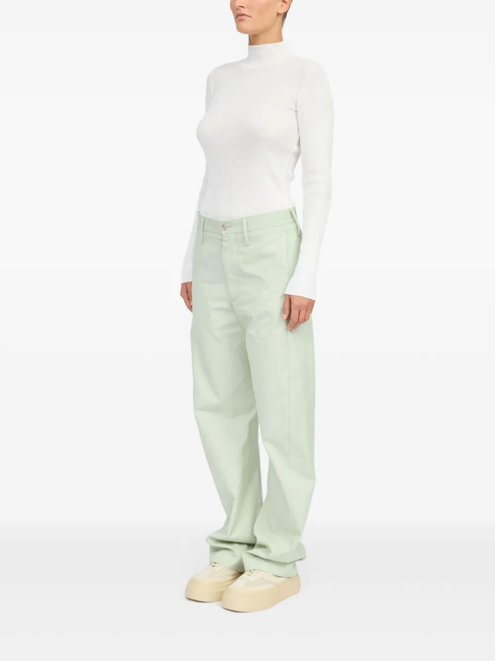 MM6 Maison Margiela Straight broek Groen
