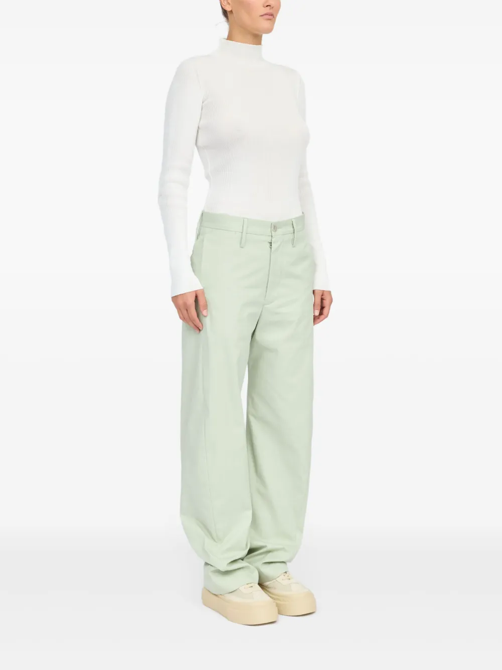 MM6 Maison Margiela Straight broek Groen
