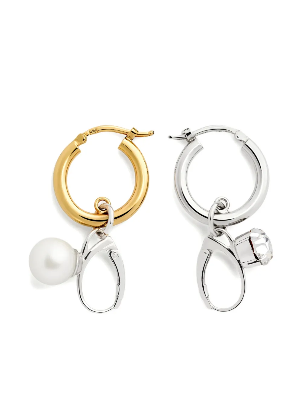 MM6 Maison Margiela フープピアス - シルバートーン MM6 Maison Margiela フープピアス - シルバートーン
