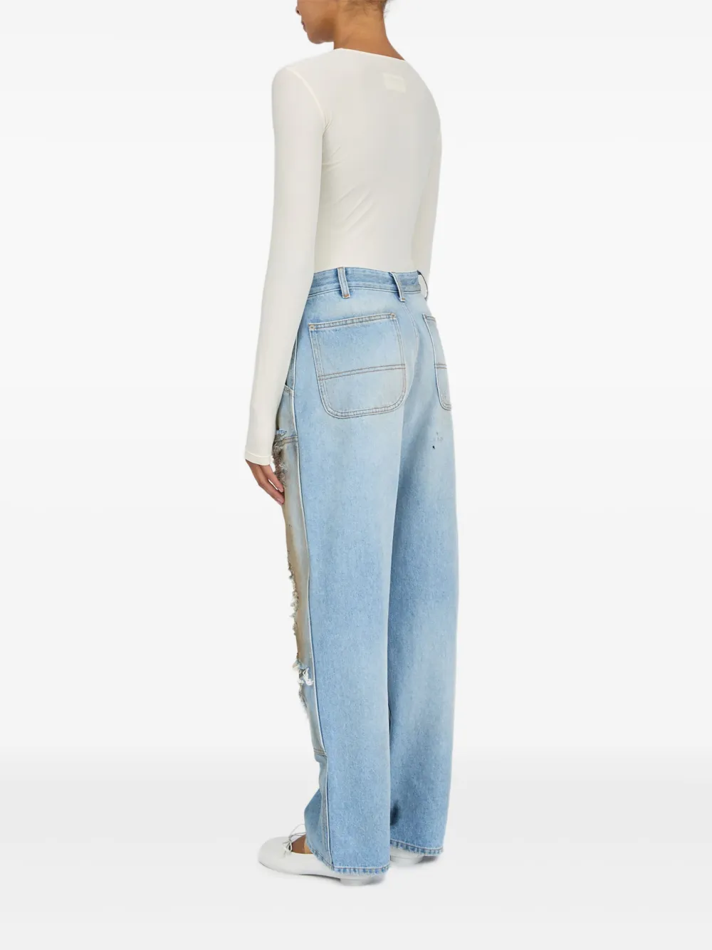 MM6 Maison Margiela Distressed Jeans | Blue | FARFETCH