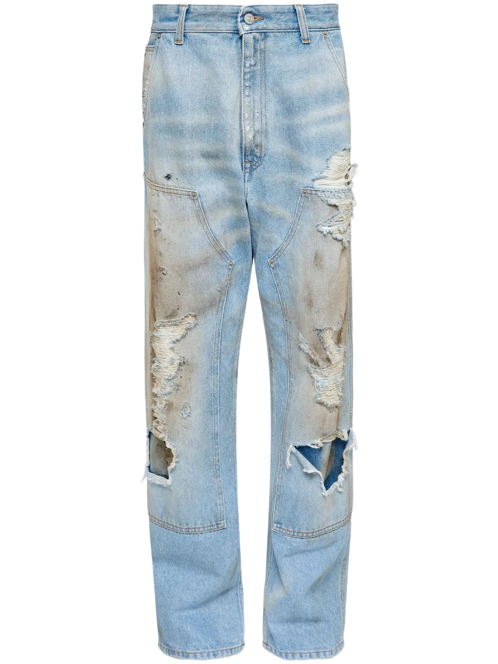 distressed jeans