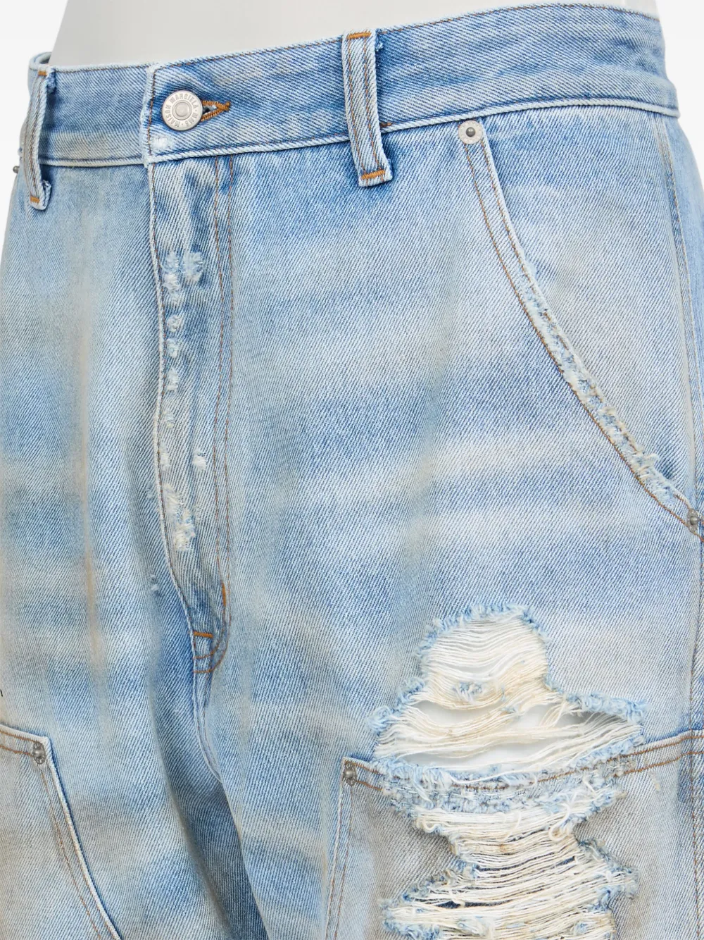 MM6 Maison Margiela Distressed Jeans | Blue | FARFETCH