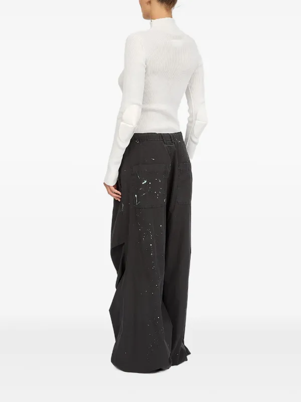 パンツ Mm6 Maison Margiela MM6 Maison Margiela ペイント パンツ | ブラック | FARFETCH JP