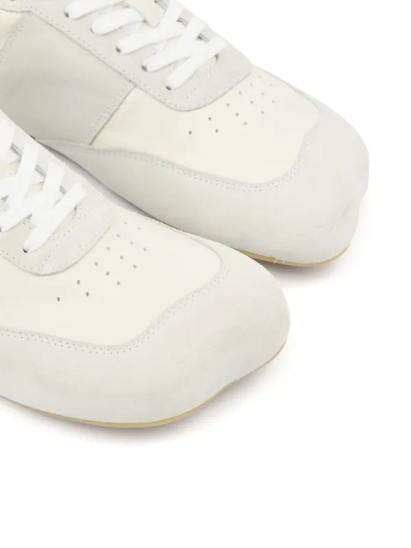 MM6 Maison Margiela レザースニーカー | ホワイト | FARFETCH JP