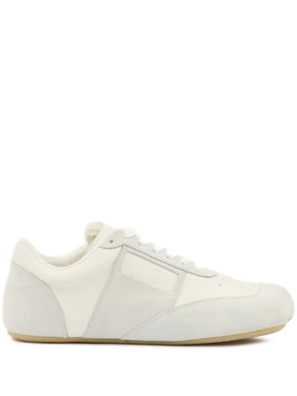 MM6 Maison Margiela レザースニーカー | ホワイト | FARFETCH JP