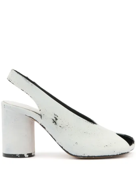 MM6 Maison Margiela painterly-print slingback sandals
