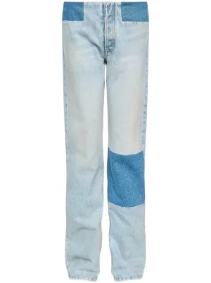 MM6 Maison Margiela Pleated Bootcut Jeans | Blue | FARFETCH