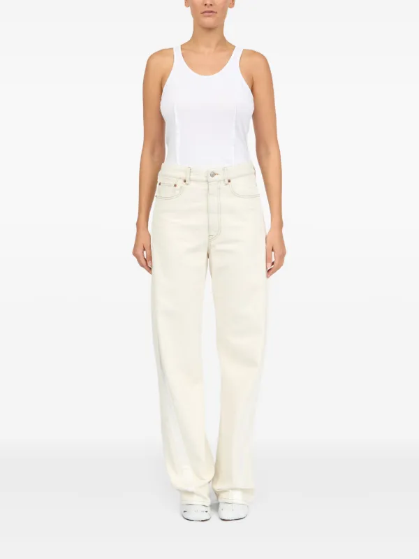 MM6 Maison Margiela ファイブポケット ジーンズ | ホワイト | FARFETCH JP