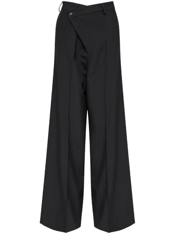 MM6 Maison Margiela ブラックフレアスラックス 42 28157301_57617423_600.jpg