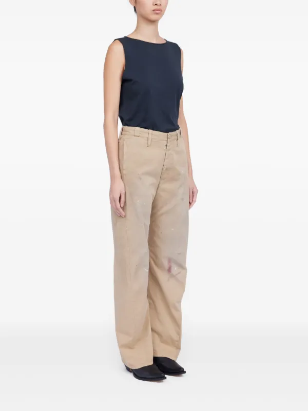 MM6 Maison Margiela ペイント パンツ | ニュートラル | FARFETCH JP