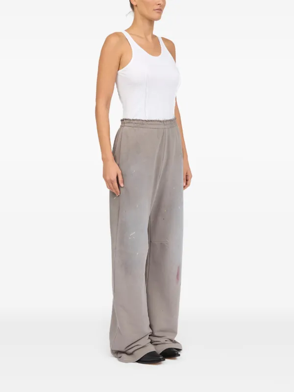 MM6 Maison Margiela paint-splatter Track Pants | Neutrals