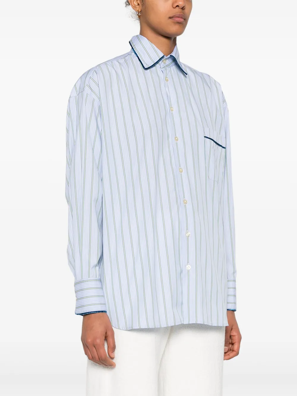 ETRO Gestreept blouse Blauw
