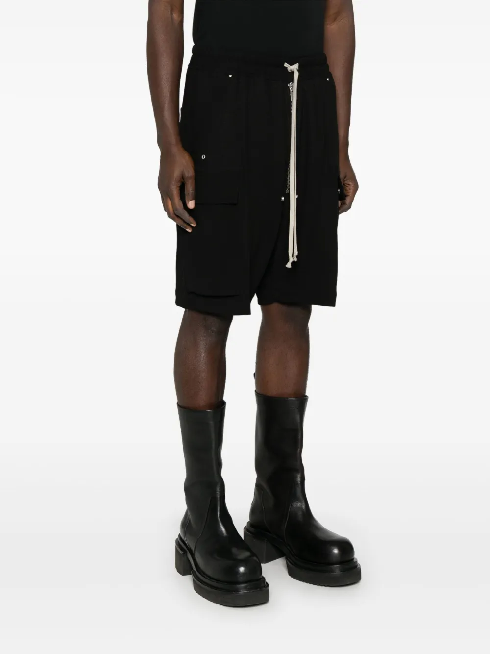 Rick Owens Cargobela shorts Zwart