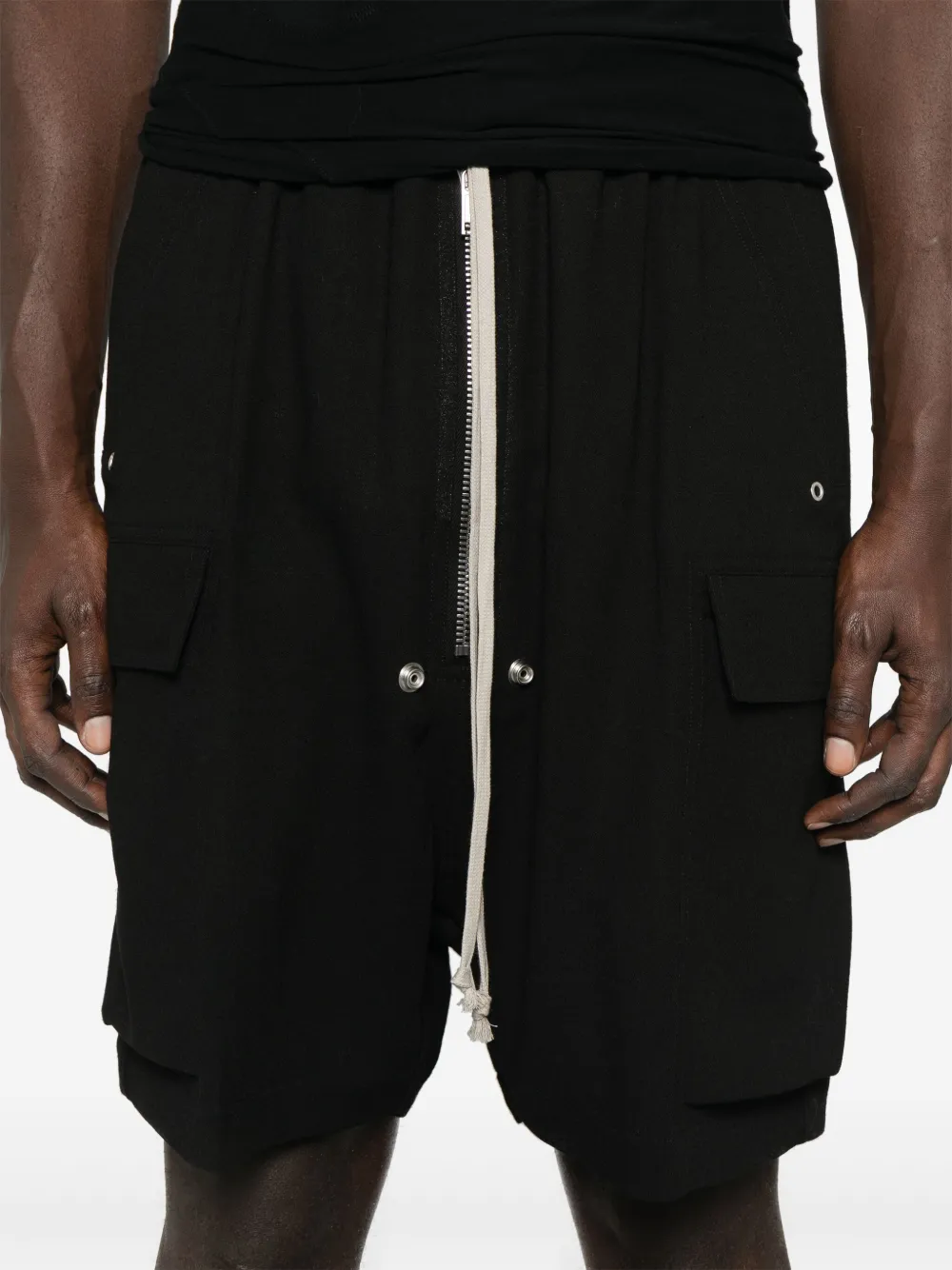 Rick Owens Cargobela shorts Zwart