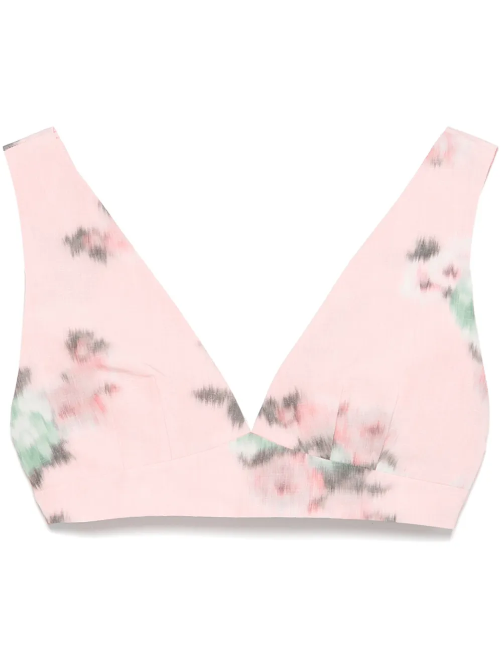 floral-print top