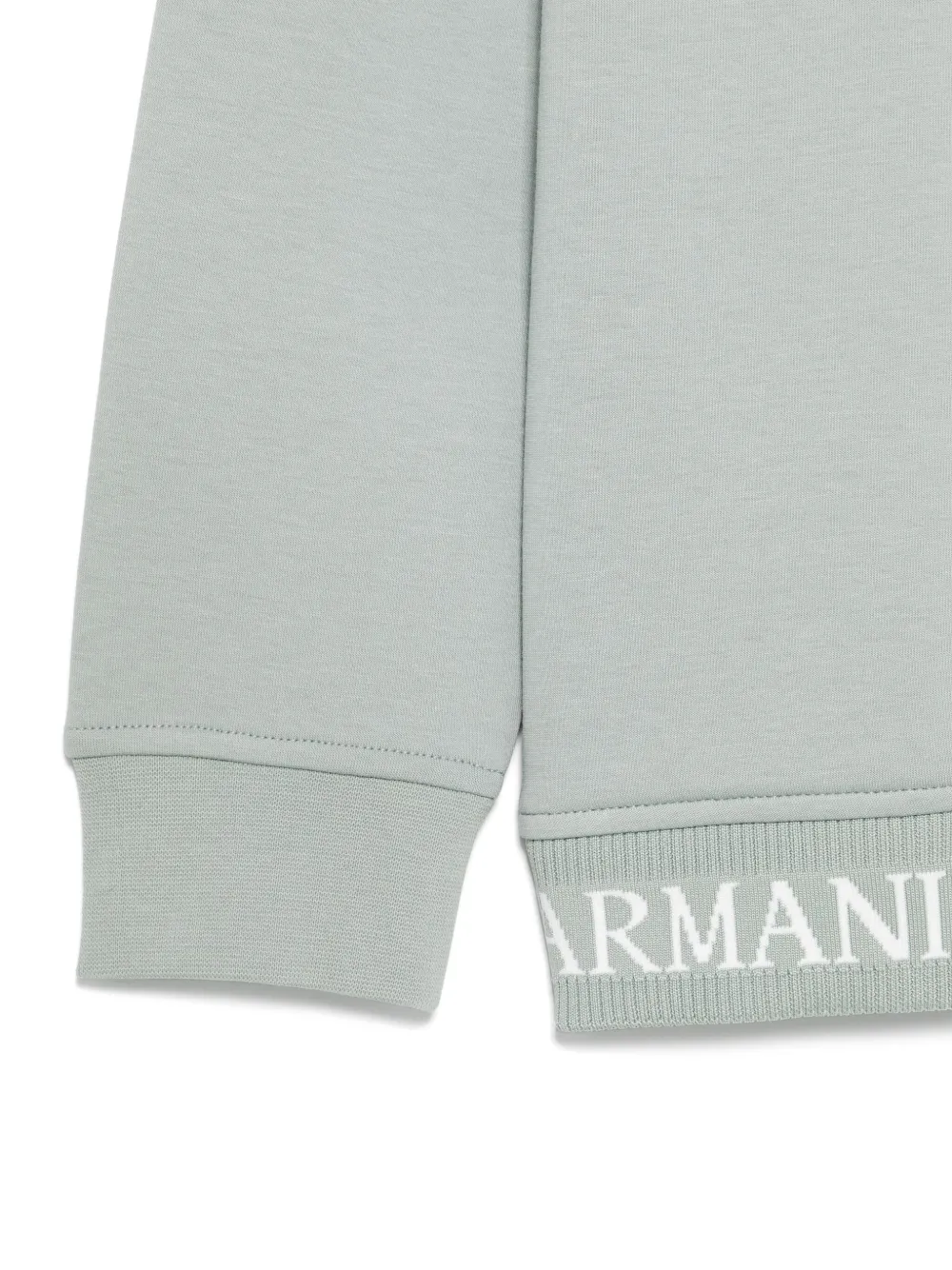Emporio Armani Kids Sweater met logo Blauw