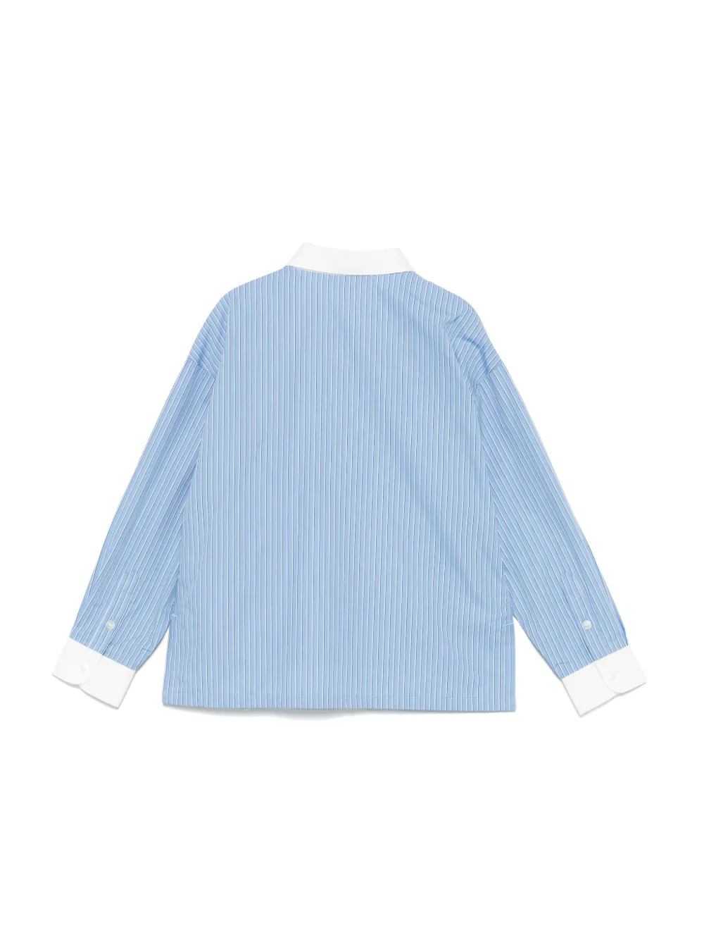 Emporio Armani Kids Gestreept shirt Blauw