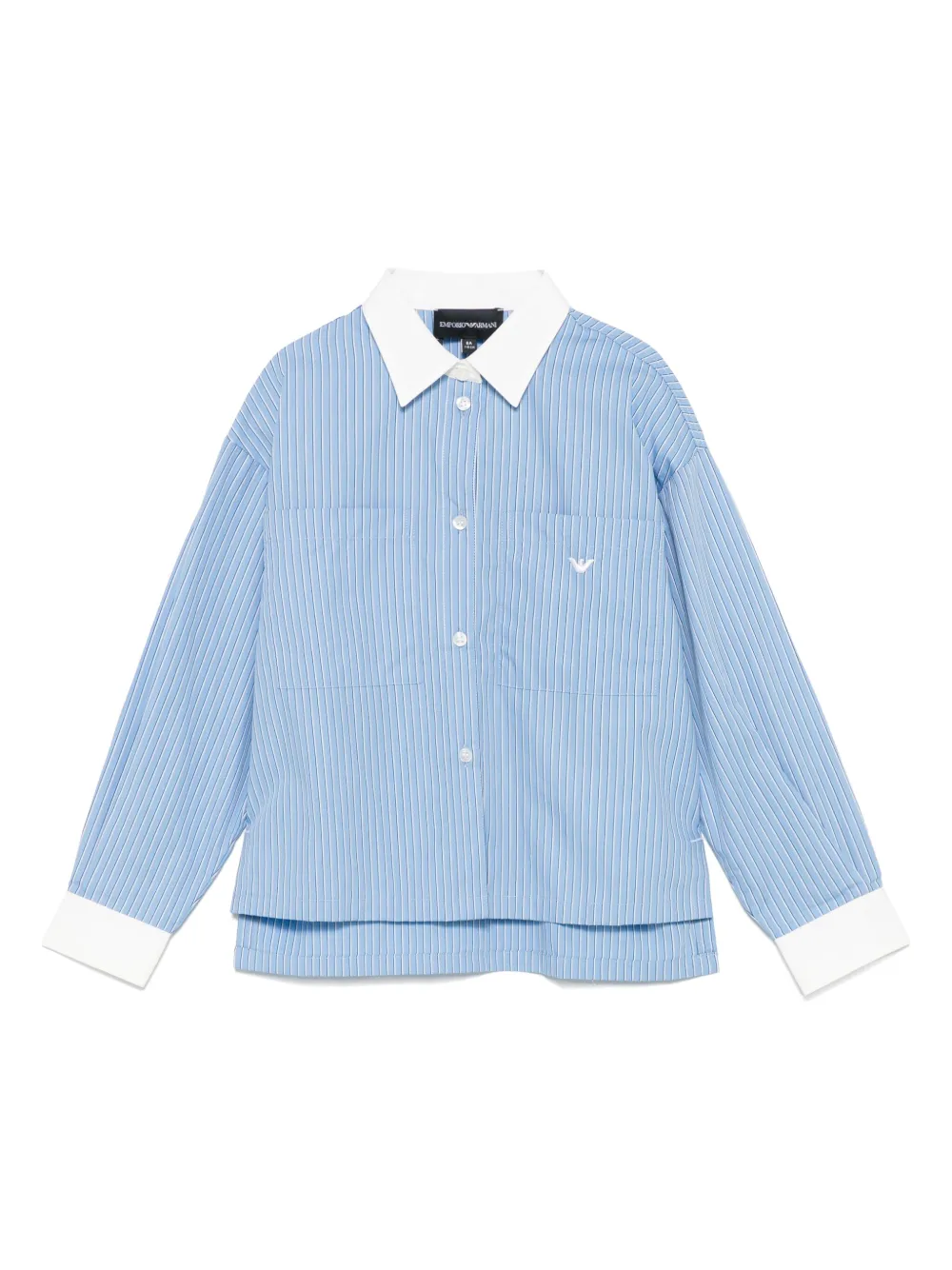 Emporio Ar i Kids Gestreept shirt Blauw