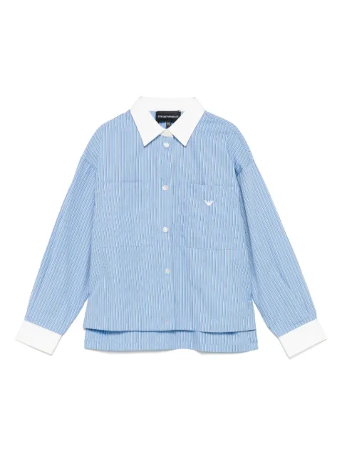 Emporio Armani Kids قميص مخطط