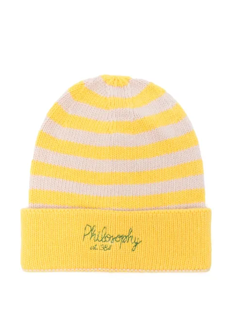 Philosophy Di Lorenzo Serafini Kids logo-embroidered beanie