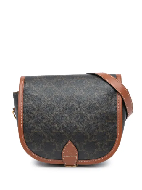 Céline Pre-Owned bolsa crossbody Medium Triomphe Coated Canvas Folco 2020