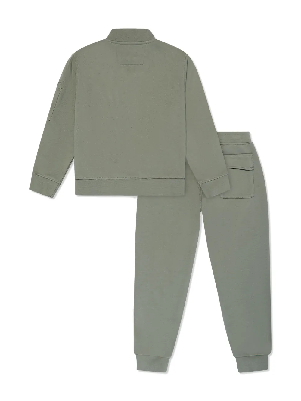 C.P. Company Kids Lens-detail tracksuit set - Groen