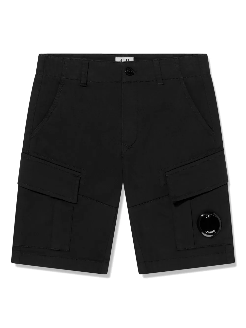 C.P. Company Kids Shorts met lensdetail Zwart