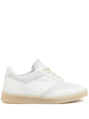 MM6 Maison Margiela Chunky Gambetta Leather Sneakers | White