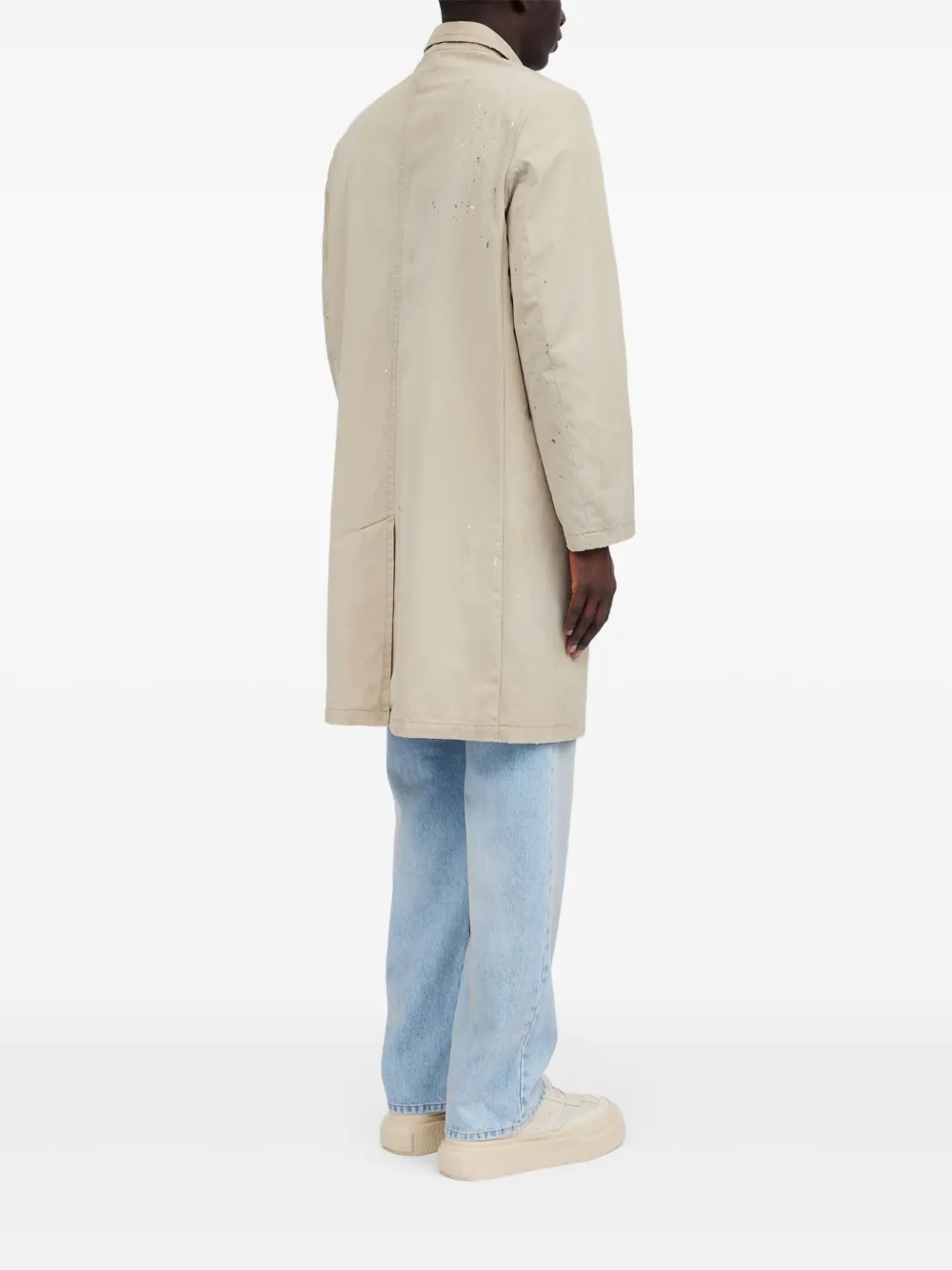 MM6 Maison Margiela Jas met verfspatten Beige
